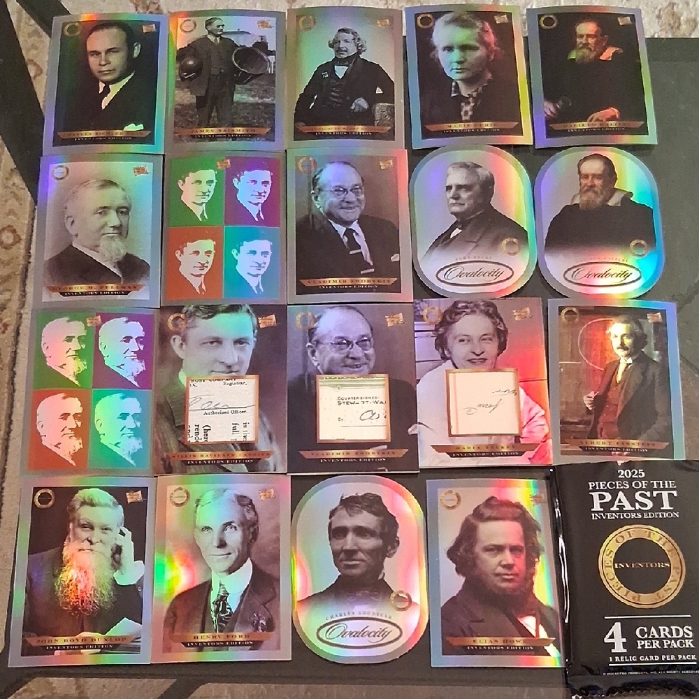 INVENTORS EDITION RELIC TRADING CARDS